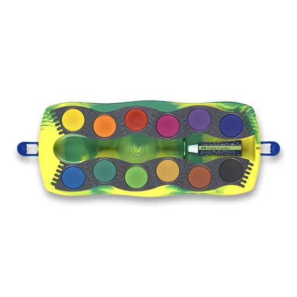 Vodové farby Faber-Castell Connector Dinosaurus - 12 farieb