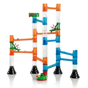 Migoga Marble Run - guľôčková dráha - transparentná - 45 ks