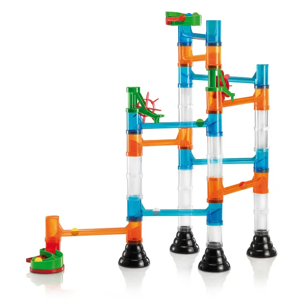 Migoga Marble Run - guľôčková dráha - transparentná - 45 ks