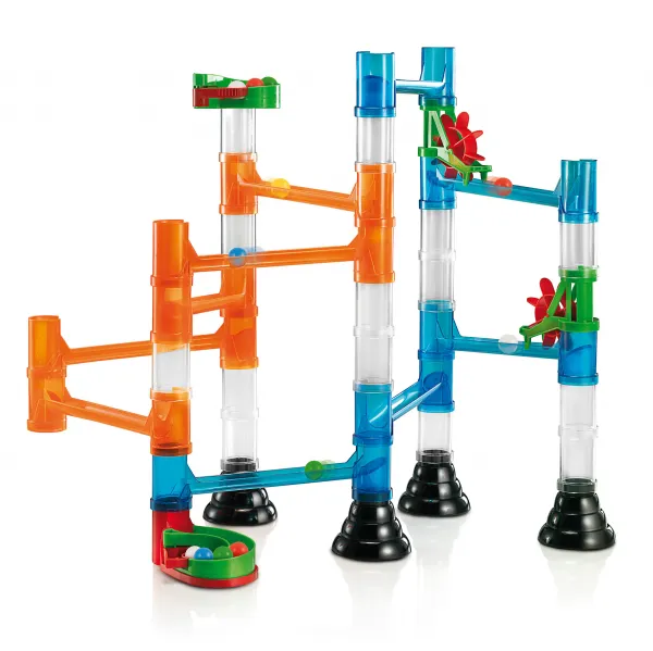 Migoga Marble Run - guľôčková dráha - transparentná - 45 ks