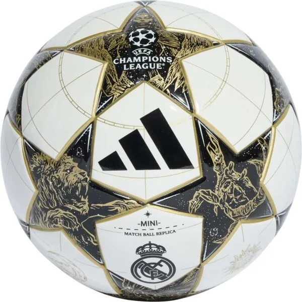 adidas UCL REAL MADRID MINI Mini futbalová lopta, biela, veľkosť