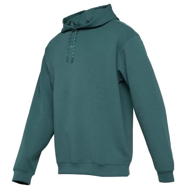 Puma M CLOUDSPUN HOODIE Pánska mikina, tmavo zelená, veľkosť