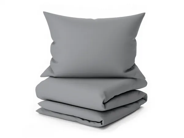 Bavlnené obliečky Lux sivé knoflík