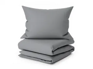 Bavlnené obliečky Lux sivé knoflík