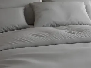 Bavlnené obliečky Lux sivé knoflík