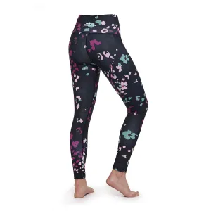 HORSEFEATHERS Dámske legíny Claris - colored cheetah BLACK velikost S