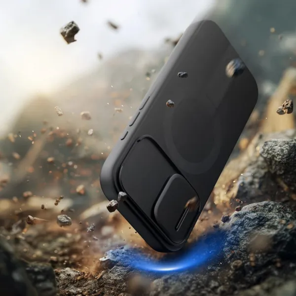 Tech-Protect Kevlar Aura MagSafe kryt na iPhone 17, čierny