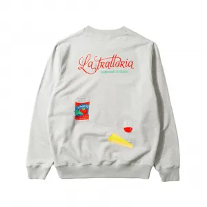 Edmmond Studios La Trattoria Sweatshirt "Grey Melange" (325-40-19840)
