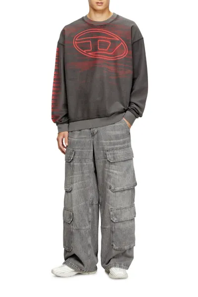 Mikina Diesel S-Boxt-T1 Sweat-Shirt Black