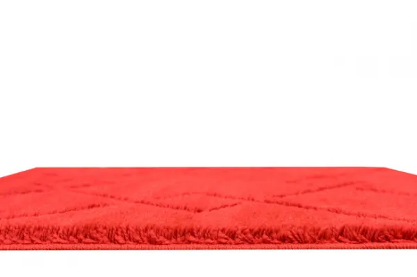 Kúpeľňový koberček Moreno Red červený, kosoštvorce