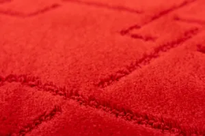 Kúpeľňový koberček Moreno Red červený, kosoštvorce