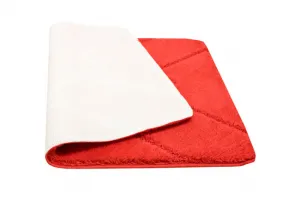 Kúpeľňový koberček Moreno Red červený, kosoštvorce