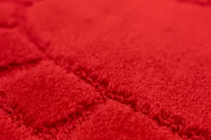 Kúpeľňový koberček Ocean Red červený ovál