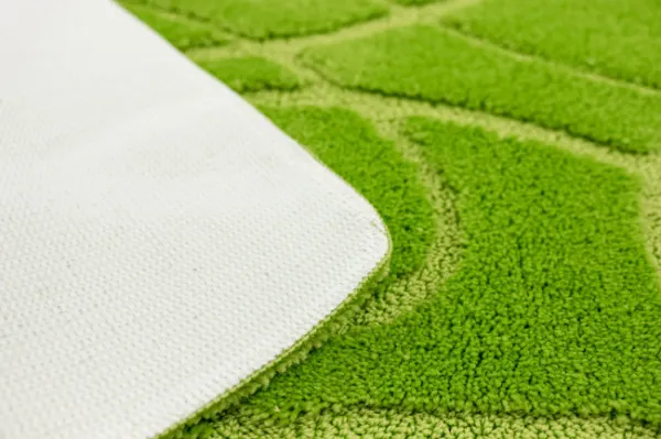 Kúpeľňový koberček Kobe Light Green svetlozelený, línie