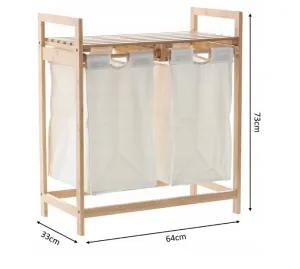 DomTextilu Regáldokúpeľneskošomnabielizeňbambus64x33x73cm 56780