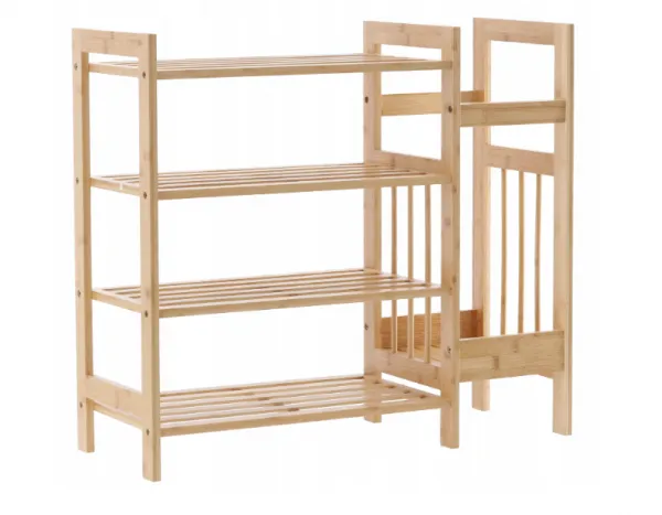 DomTextilu Bambusovýregálso4policami73,5x28x66cm 67402