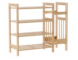 DomTextilu Bambusovýregálso4policami73,5x28x66cm 67402