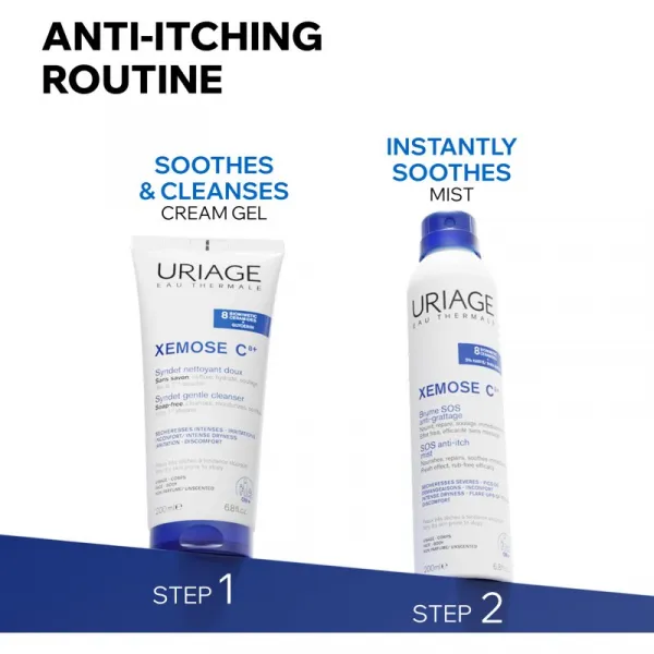 Uriage Xemose C8+ Syndet Gentle Cleanser syndet pre suchú až atopickú pokožku 500 ml