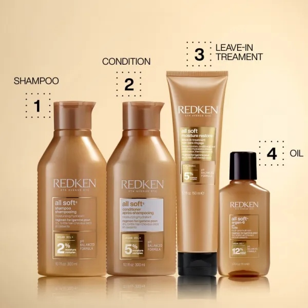 Redken All Soft vyživujúci kondicionér pre suché a slabé vlasy 300 ml