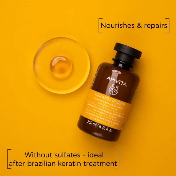 Apivita Keratin Repair Nourish Repair Shampoo čistiaci šampón 250 ml