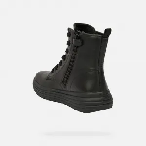 Black Girls Ankle Boots Geox Phaolae Girl - Girls