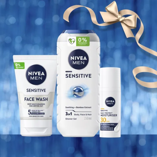 NIVEA MEN Feel Nurtured darčeková sada na telo a tvár