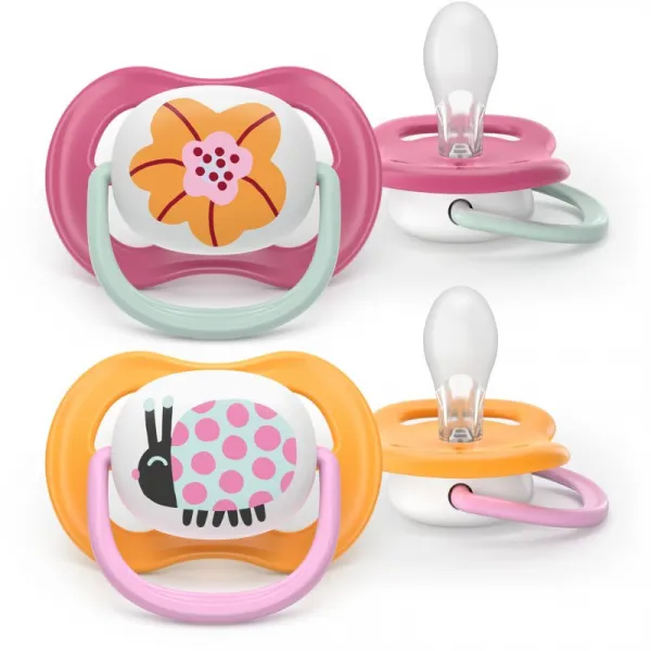 Philips AVENT Cumlík Ultra air obrázok 6-18m dievča 2ks