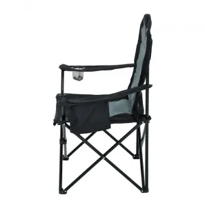 Ak furniture Kempingová židle FOTYN černo-šedá