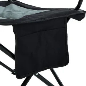 Ak furniture Kempingová židle FOTYN černo-šedá