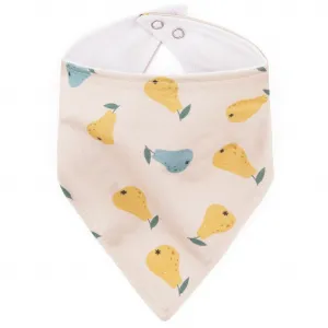 PETITE&MARS Podbradník bandana Luke 2 ks Beige Pears&Intense Ochre 3m+