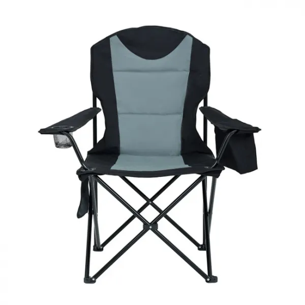 Ak furniture Kempingová židle FOTYN černo-šedá