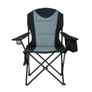 Ak furniture Kempingová židle FOTYN černo-šedá