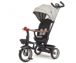 Luxusná detská trojkolka s osvetlením Milly Mally Twinkle grey