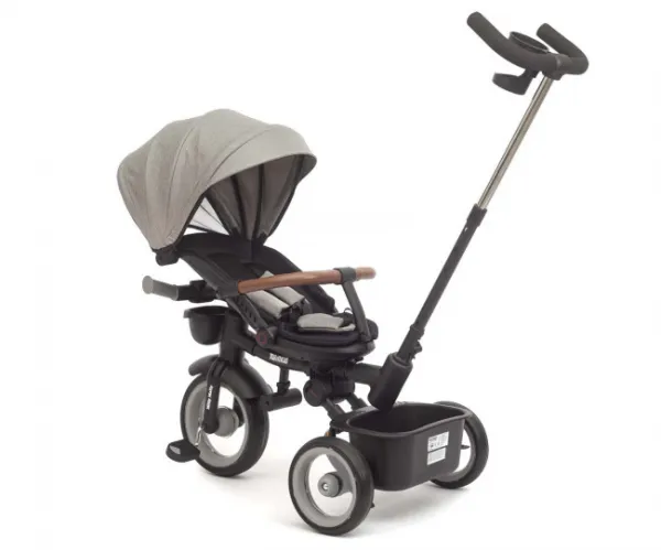 Luxusná detská trojkolka s osvetlením Milly Mally Twinkle grey