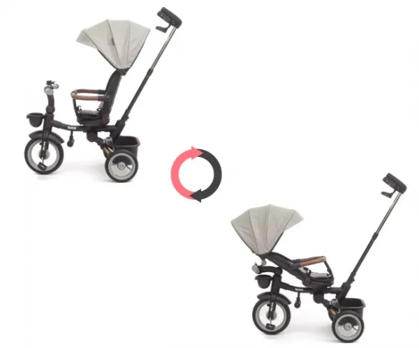 Luxusná detská trojkolka s osvetlením Milly Mally Twinkle grey
