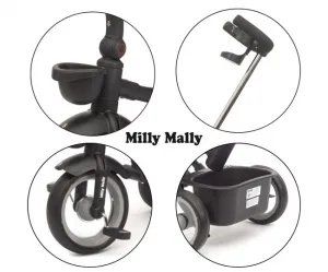 Luxusná detská trojkolka s osvetlením Milly Mally Twinkle grey