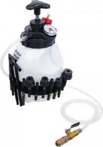 BGS Technics BGS 74264 – Prístroj na plnenie prevodového oleja s ručnou pumpou, 3 l + 12 adaptérov