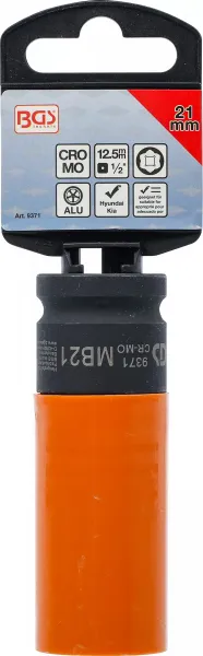 BGS Technics BGS 9371 – Ochranný rázový nadstavec pre Hyundai i30, Tucson, Kia (SW 21 mm, 1/2")