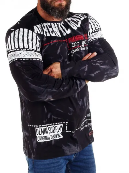 Pánske tričko CIPO & BAXX CL317 BLACK Farba: Čierna, Konfekčná veľkosť: M