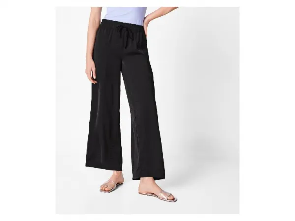 esmara® Dámske nohavice Wide leg (čierna, XS (32/34))