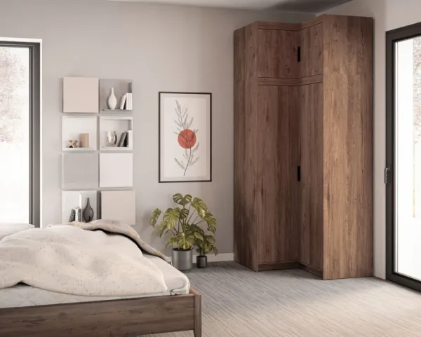 ArtLemp Rohový nadstavec ku šatníkovej skrini ELLEN 2D | dub lefkas
