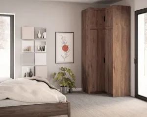 ArtLemp Rohový nadstavec ku šatníkovej skrini ELLEN 2D | dub lefkas