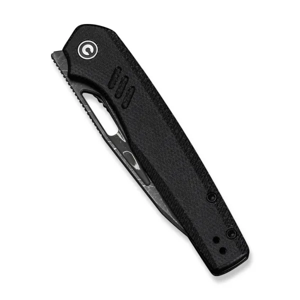 Civivi Guile C24062B-DS1 Damascus Black Canvas Micarta