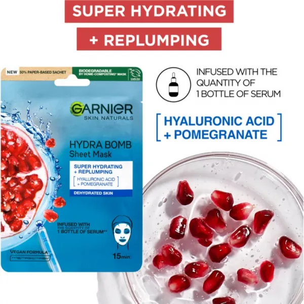 Garnier Textil Masks Party Mix sada plátenných masiek