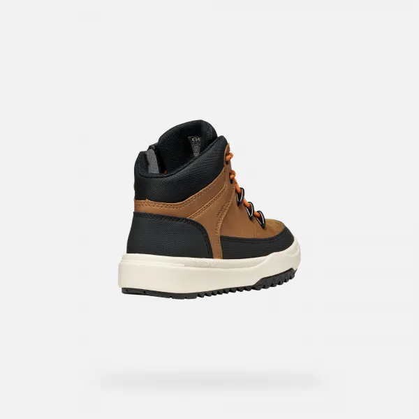 Light Brown Boys' Ankle Boots Geox Bunshee ABX - Boys