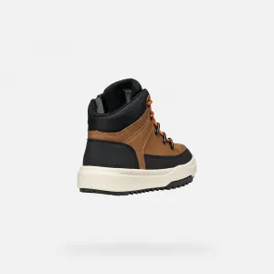 Light Brown Boys' Ankle Boots Geox Bunshee ABX - Boys