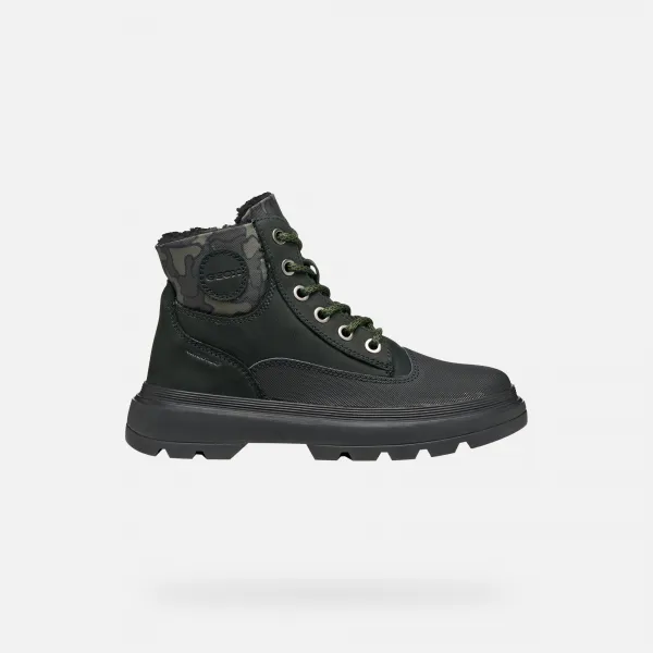 Black Boys' Ankle Boots Geox Kiddartah WPF - Boys
