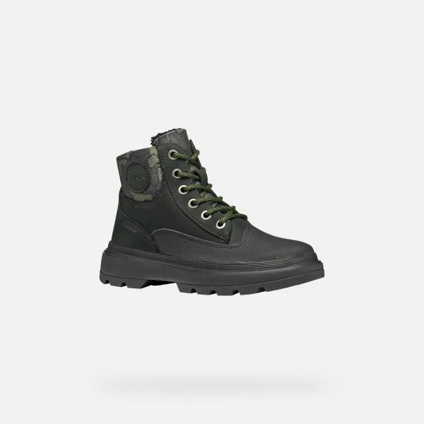 Black Boys' Ankle Boots Geox Kiddartah WPF - Boys