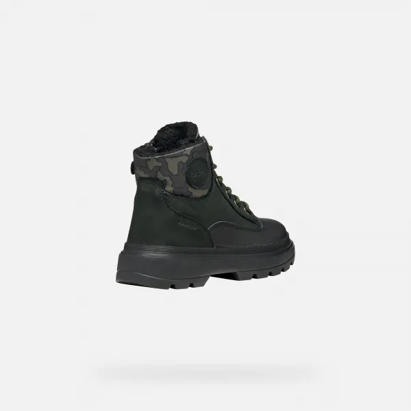 Black Boys' Ankle Boots Geox Kiddartah WPF - Boys