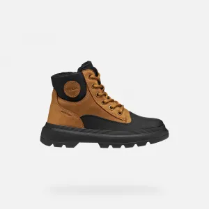 Light Brown Boys' Ankle Boots Geox Kiddartah WPF - Boys